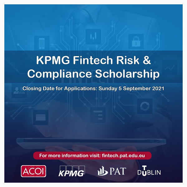 ACOI and PAT Fintech partner with KPMG to launch the ‘KPMG Fintech Risk and Compliance Scholarship’